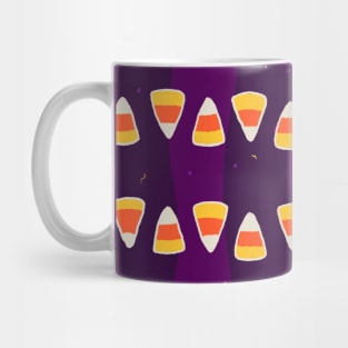 Candy Corn Fun Purple Stripes Mug